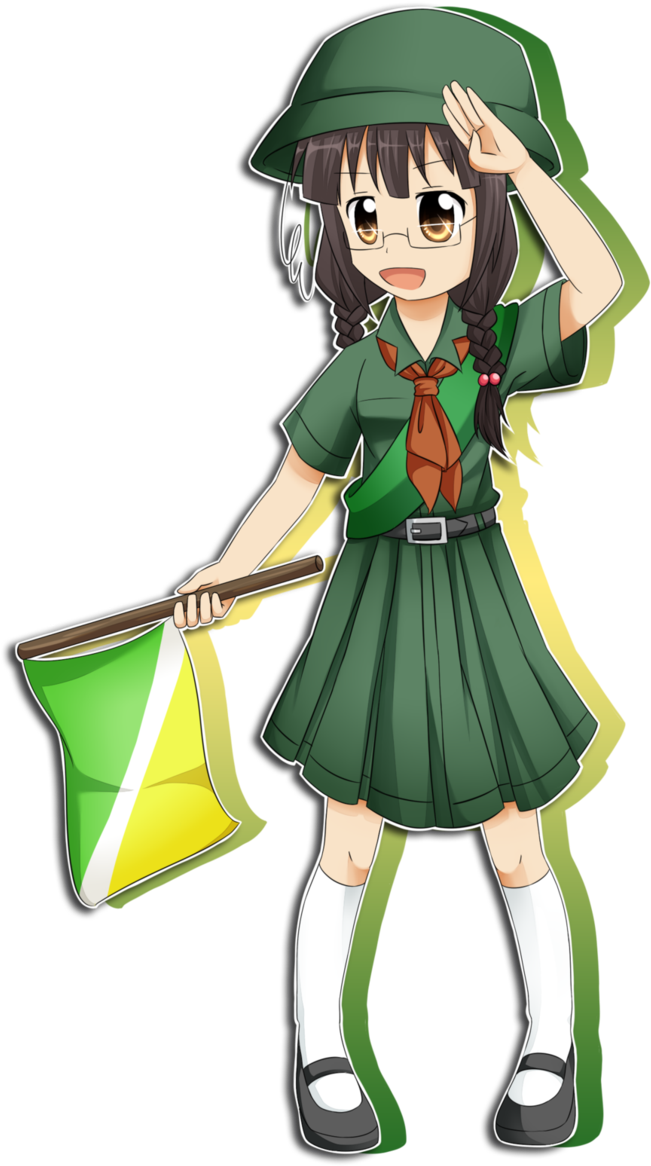Girl Scout Julia By Kyoukouo - Anime Girl Scout Uniform - Transparent PNG Free Download