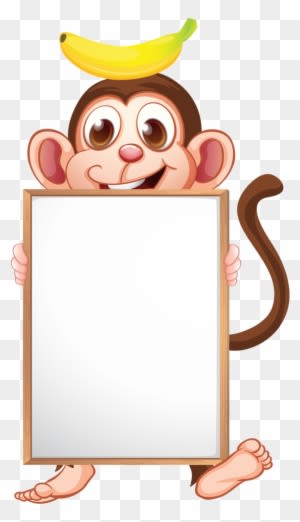 Monkey Craftsclip Art Schoolborder - Name Tag Template Animals - Transparent PNG Free Download