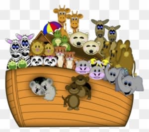 Clip Art Noah S Ark Animals Flood Clipart Pencil And - Noah's Ark Animals Two By Two - Transparent PNG Free Download