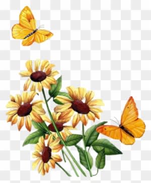 Flower 25 - Animated Flowers And Butterflies Gif - Transparent PNG Free Download