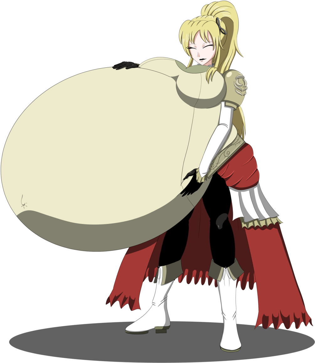 Hyper Pregnant Anime Girl - Transparent PNG Free Download