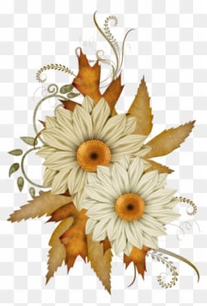 Aprender Manualidades Es Facilisimo - Autumn Flowers Animated Gif - Transparent PNG Free Download