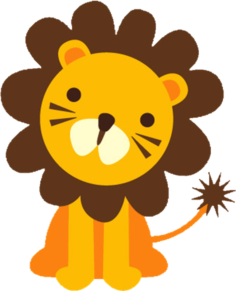 Baby Lion Clipart Baface 71 With Clipart Ba Shower - Safari Animals Clip Art - Transparent PNG Free Download