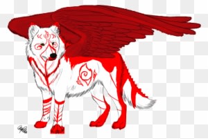 White Wolf Clipart Red Wolf - White Wolf Anime Red - Transparent PNG Free Download