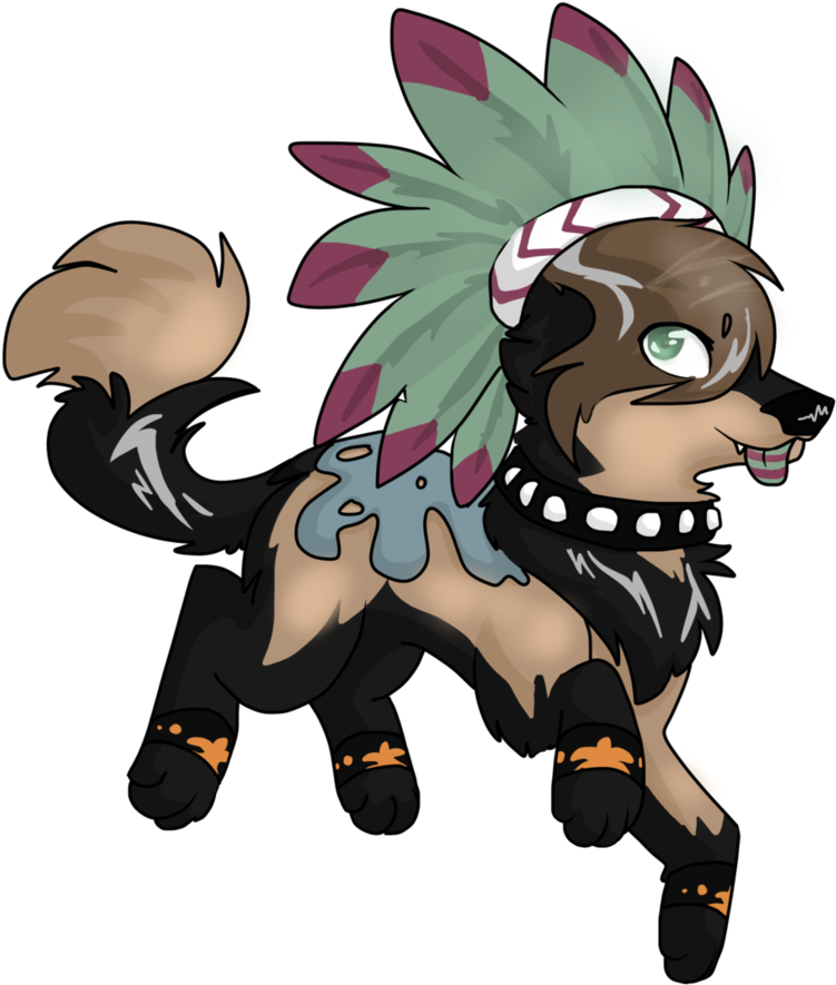 Commission For Xxneonskaixx By Loopy44 - Animal Jam Wolf Fanart - Transparent PNG Free Download
