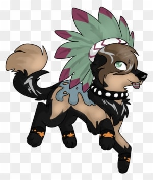 Commission For Xxneonskaixx By Loopy44 - Animal Jam Wolf Fanart - Transparent PNG Free Download