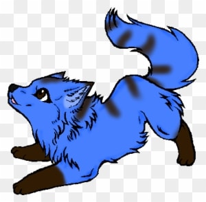 Frost Wolf Pup Form By Tammiikat - Anime Blue Wolf Pup - Transparent PNG Free Download
