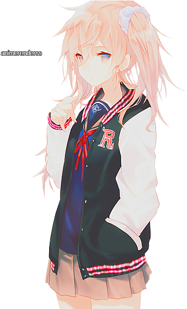 Run On Top Water, Excellent Swimmer, Hair Tends To - Anime School Girl Pink Hair - Transparent PNG Free Download