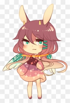 Risk Has Chest Length Blonde Hair And Bright Blue Eyes - Anime Girl Chibi Sweater - Transparent PNG Free Download