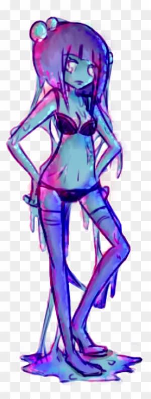 Slime Girl By Alchemist-l - Sexy Anime Slime Girl - Transparent PNG Free Download