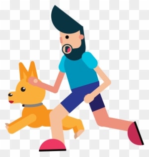Best Dog Breeds For Runners - Running Dogs Animation Cartoon - Transparent PNG Free Download