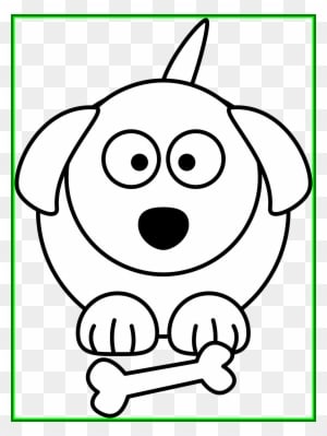 Amazing Cartoon White Dog Clip Art On Of For Babies - Cartoon Animals Black And White - Transparent PNG Free Download