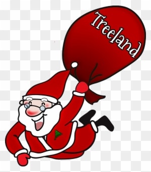 Santa2 - Laughing Santa Claus Large Tote Bag, Natural, Large - Transparent PNG Free Download