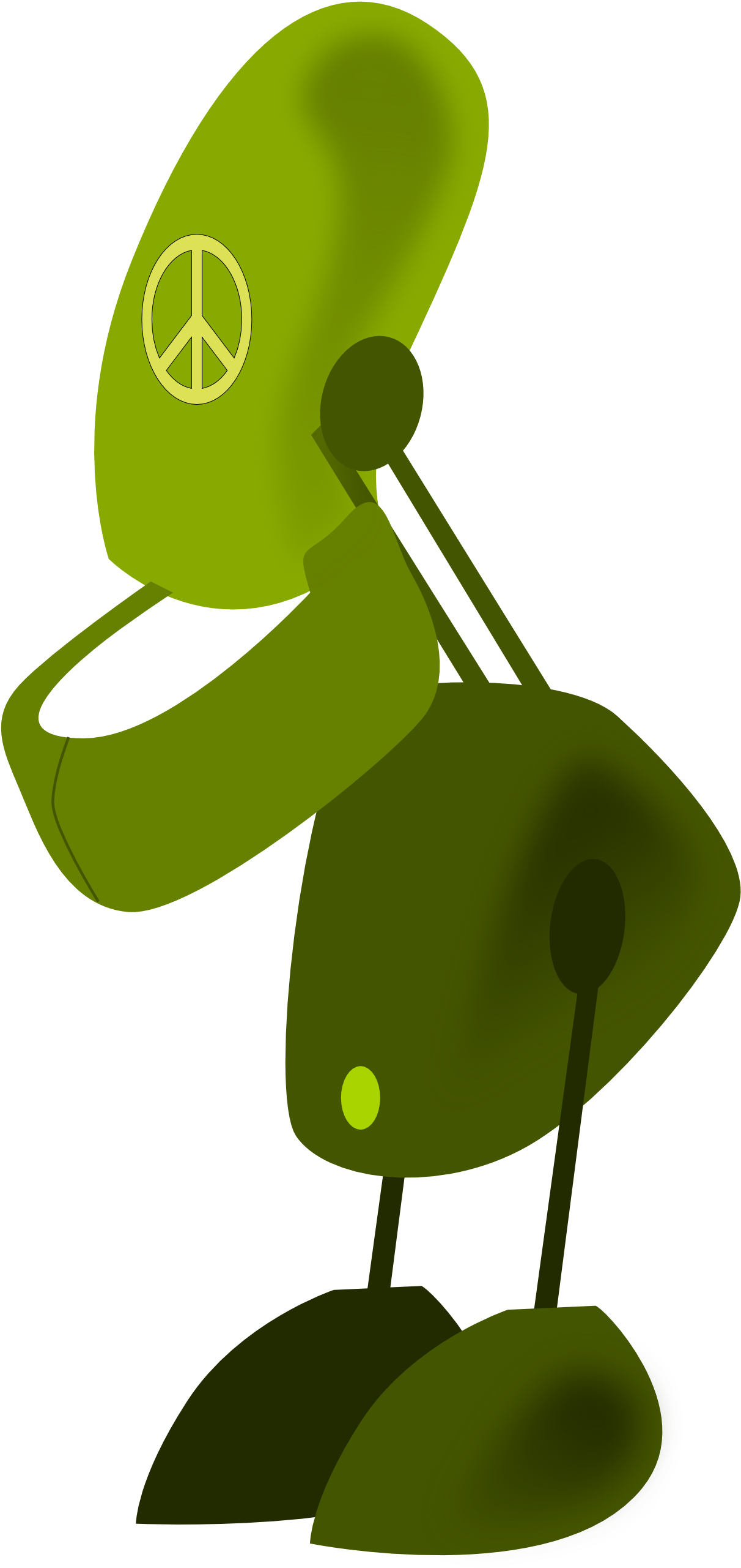 Robot Green Geometry Clipartist - Little Robot Tote Bag, Adult Unisex, Natural - Transparent PNG Free Download