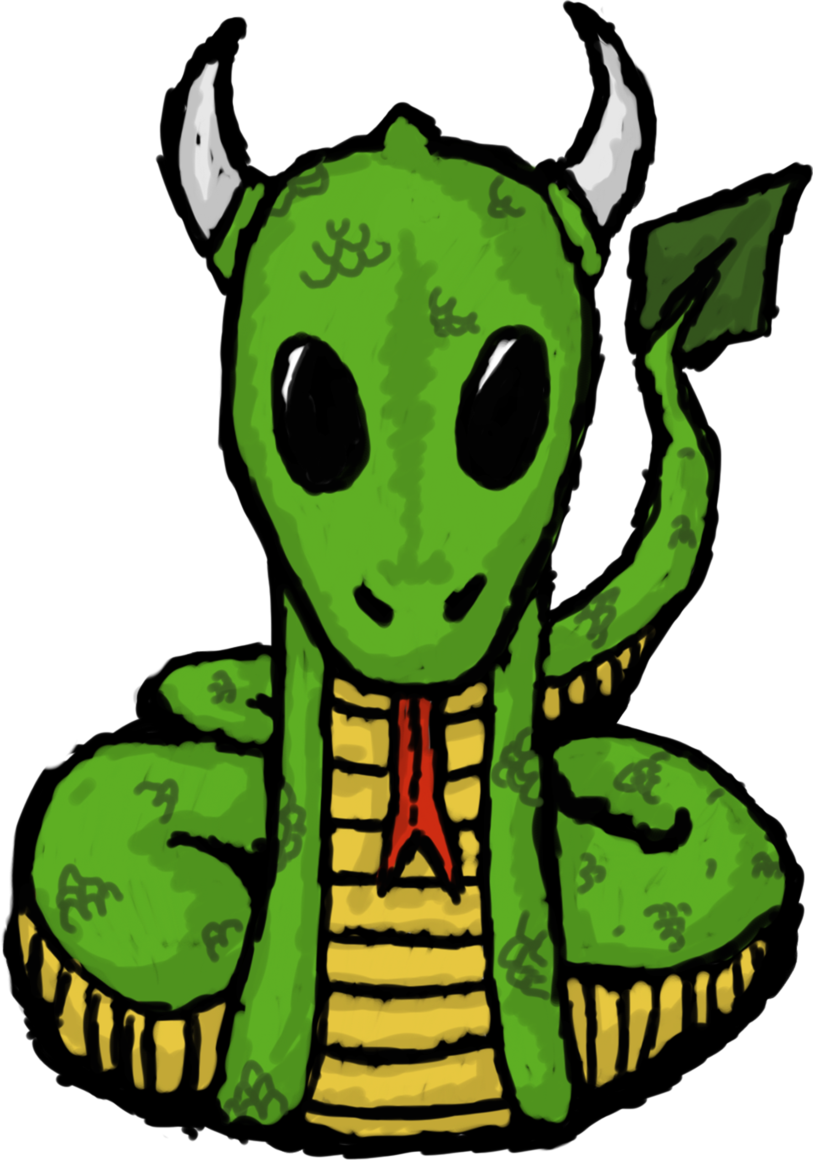 Preview - Dragon Snake Large Tote Bag, Adult Unisex, Natural, - Transparent PNG Free Download