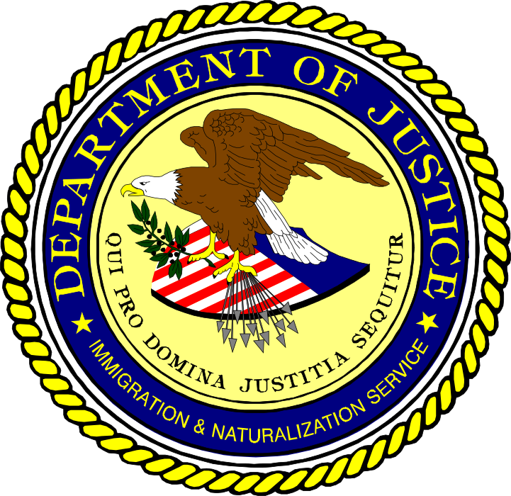 Of Justice Ins Seal - Immigration And Naturalization Service - Transparent PNG Free Download