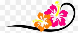 This Free Clip Arts Design Of Black Swirl, Bright Hibiscus - Hibiscus Tote Bag, Adult Unisex, Natural - Transparent PNG Free Download