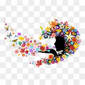 Mother Nature Breath Floral Portrait-png5000 Mother - Mother Nature Logo Png - Transparent PNG Free Download