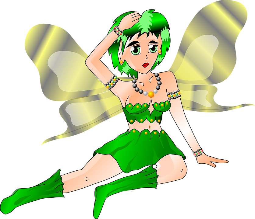 Cartoon Girl Elf - Keep Trying Faerie Tote Bag, Adult Unisex, Natural - Transparent PNG Free Download