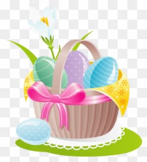 Easter Egg Basket Large Tote Bag, Natural, Large - Transparent PNG Free Download