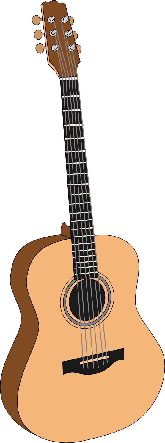 Free Guitar Clipart Image - Faith Saturn Dreadnought Acoustic Guitar, Hi Gloss - Transparent PNG Free Download