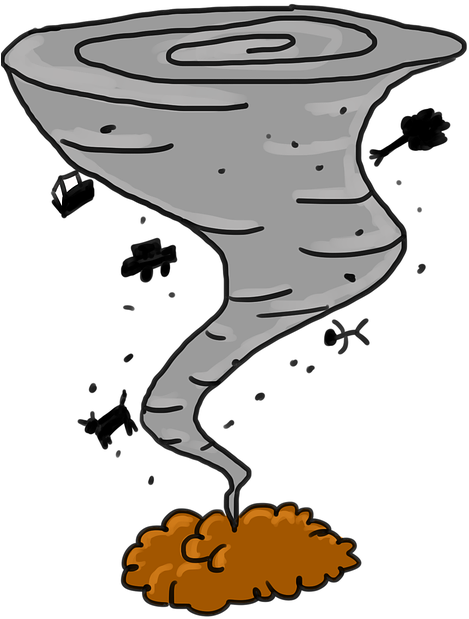 Tornado, Cyclone, Twister, Storm, Windstorm - Natural Disasters Clip Art - Transparent PNG Free Download