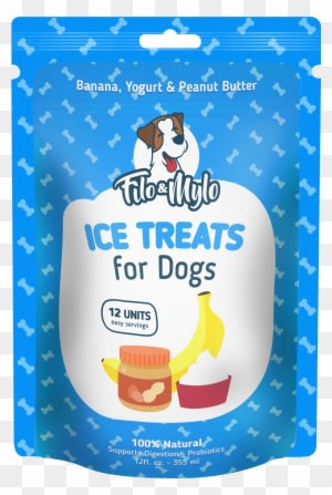 Banana Ice Treats For Dogs - 4 Packs Filo & Mylo All Natural Banana Ice Cream - Transparent PNG Free Download