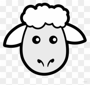 Sheep High Quality Animal Free Black White Clipart - Natural Wool Dryer Balls (6) Xl Size - - Transparent PNG Free Download