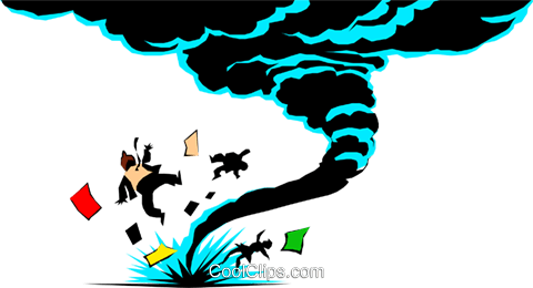 Tornado Cartoon Livre De Direitos Vetores Clip Art - Cartoons Of Natural Disasters - Transparent PNG Free Download