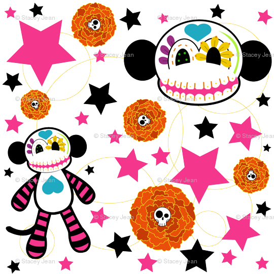 Calavera - Sugar Skull Monkey Bag, Adult Unisex, Natural - Transparent PNG Free Download