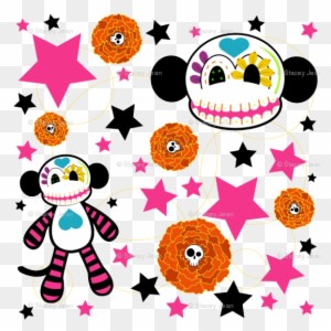 Calavera - Sugar Skull Monkey Bag, Adult Unisex, Natural - Transparent PNG Free Download