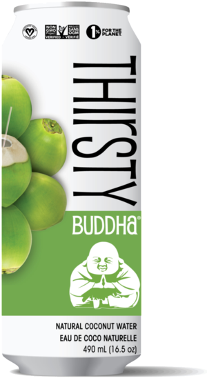 Thirsty Buddha All Natural Coconut Water - Thirsty Buddha All Natural Coconut Water - Transparent PNG Free Download