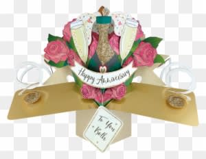Happy Anniversary Pop-up Greeting Card - Second Nature Anniversary Pop Up Card Happy Anniversary - Transparent PNG Free Download