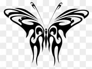 Butterfly Drawings Black And White 13, Buy Clip Art - Abstract Butterfly Large Tote Bag, Natural, Large - Transparent PNG Free Download