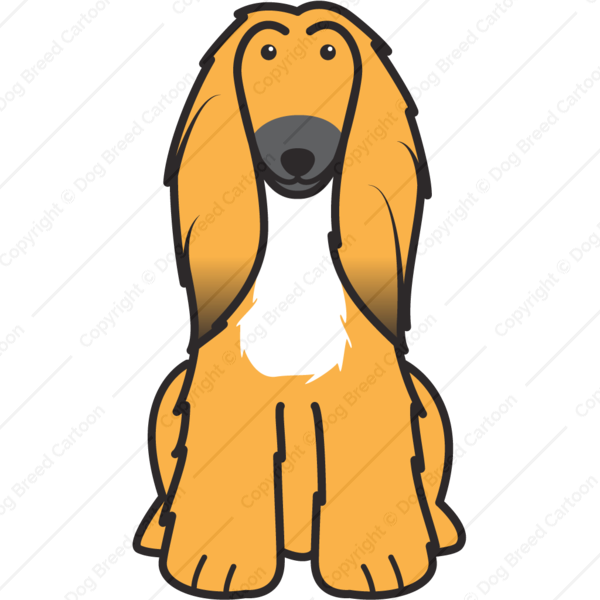 Afghan Hound Dog Cartoon Tote Bag, Adult Unisex, Natural - Transparent PNG Free Download