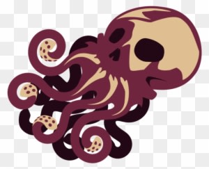 Skull Octopus By Figbeater - Skull Octopus Large Tote Bag, Adult Unisex, Natural, - Transparent PNG Free Download