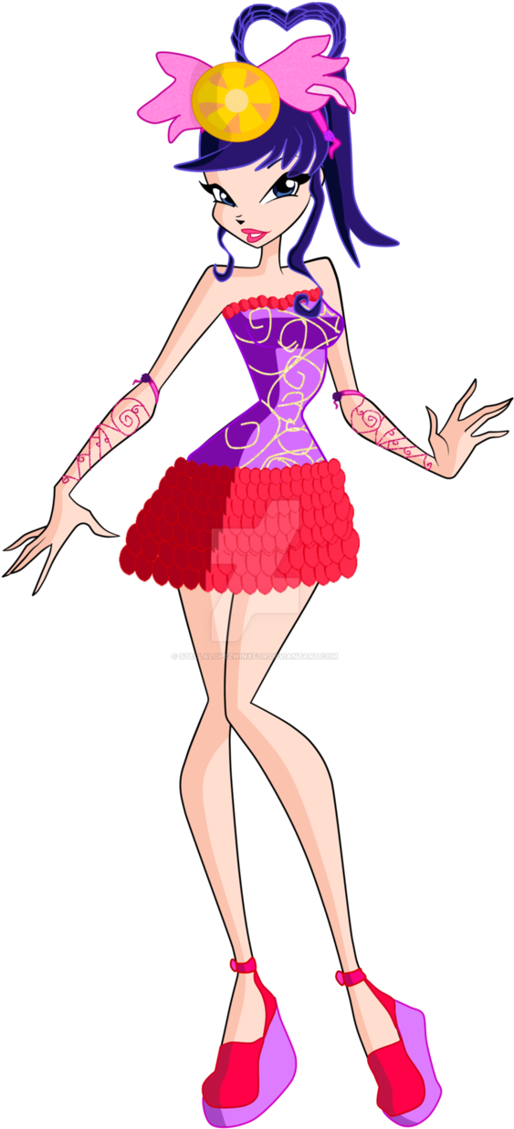 Musa's Alfea Natural Park Party Outfit By Stellalopezwinxfor - Winx The Alfea Natural Park - Transparent PNG Free Download