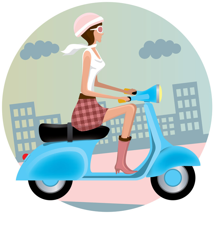 Conway Scooter Logo - Scooter Girl Jumbo Tote Bag, Natural - Transparent PNG Free Download