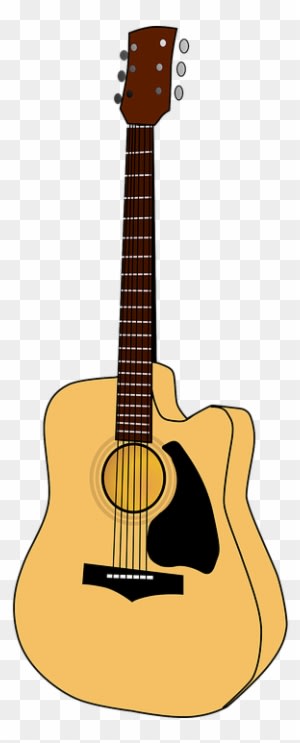 Acoustic Guitar Clipart Yellow Guitar - Epiphone Pro 1 Acoustic Guitar Natural - Transparent PNG Free Download