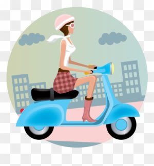 Conway Scooter Logo - Scooter Girl Jumbo Tote Bag, Natural - Transparent PNG Free Download