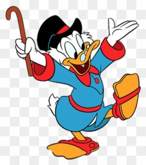 Ducktales Scrooge Mcduck Dancing - Scrooge Mcduck Tote Bag, Natural - Transparent PNG Free Download