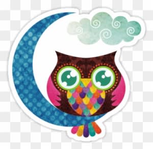 Stickers - My Crescent Owl Tote Bag, Adult Unisex, Natural - Transparent PNG Free Download