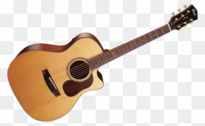 Drawing Guitar Acoustic - Cort Gold O6 Orchestra Natural - Transparent PNG Free Download