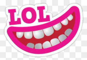 Lol Laugh Out Loud Smiling Teeth By Jazzydevil - Lol Large Tote Bag, Adult Unisex, Natural, Large - Transparent PNG Free Download