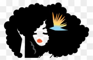 Morning Dew Hair Products - Afro Natural Hair Silhouette - Transparent PNG Free Download