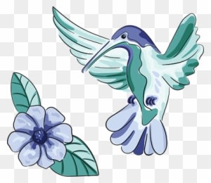 Hummingbird, Bird, Flower, Nature - Flower Nature Animal - Transparent PNG Free Download