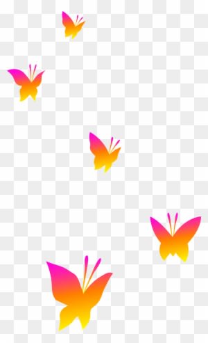 Nature Clipart Butterfly - Cartoon Butterflies No Background - Transparent PNG Free Download