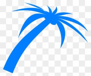 Palm Tree Fronds Tropical Nature Beach Plant - Blue Palm Tree Png - Transparent PNG Free Download