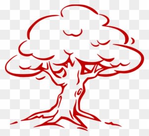 Tree Big Leaves Wind Plant Nature Old - Tree Outline - Transparent PNG Free Download