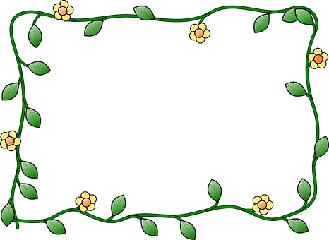 Border Flower Plant Nature Decoration Bord - Free Clip Art Borders - Transparent PNG Free Download